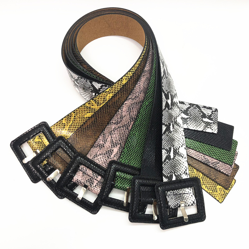 HD0827 - Leathar Skin Colorful Leathar Chreasa Chreasa Só Buckle Pin Ban Belts PU Cóta Cummerbund Corset Seó mBan Girdle Belt gúna