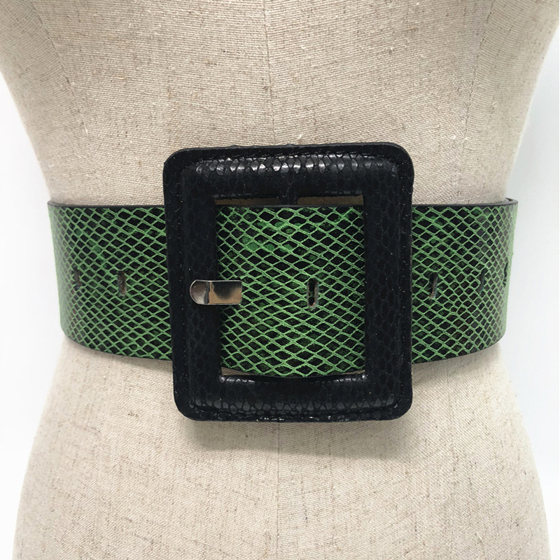 HD0827 - Leathar Skin Colorful Leathar Chreasa Chreasa Só Buckle Pin Ban Belts PU Cóta Cummerbund Corset Seó mBan Girdle Belt gúna