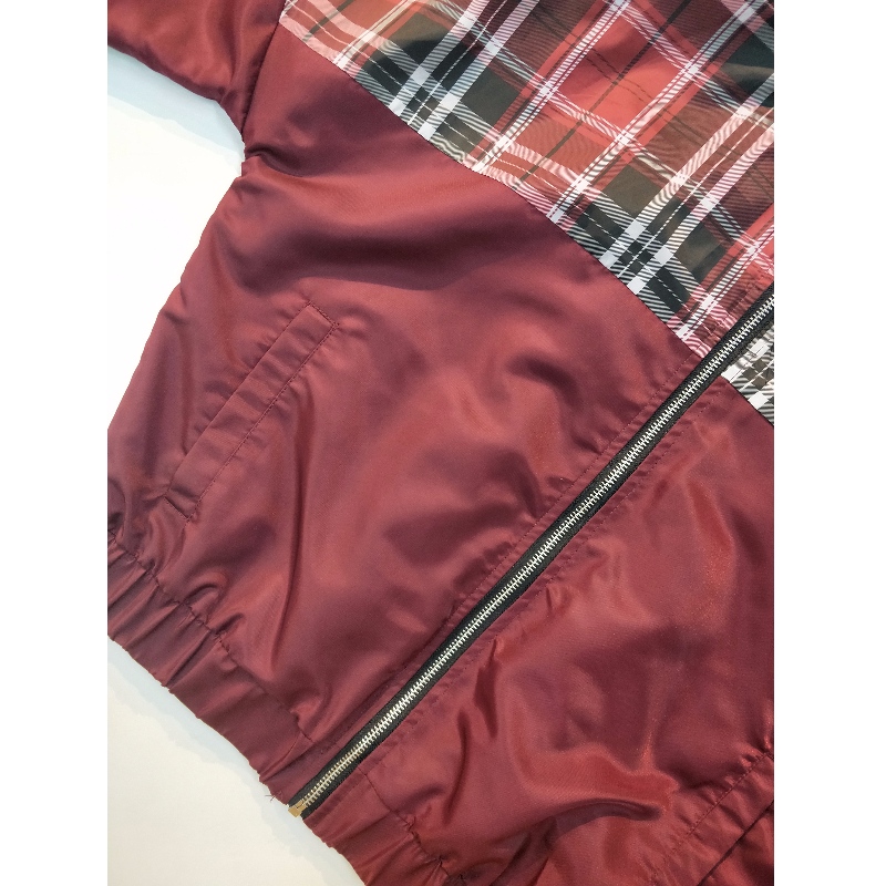 PACÁISTE PLAID LE BURGUNDY LADIES 'RLWJ0002