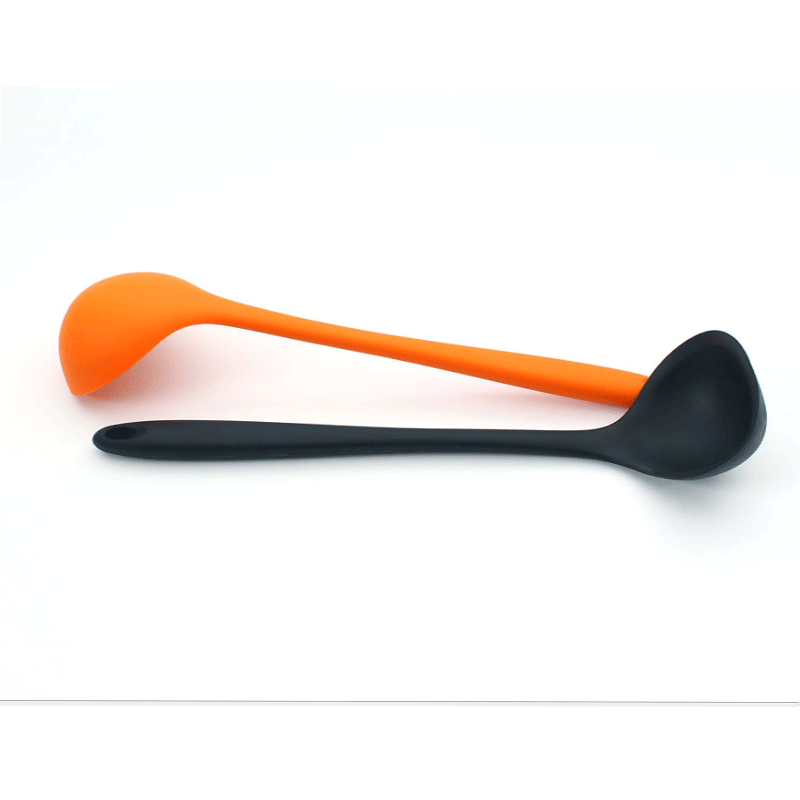 Spúnóg táirgí cistine spúnóg silicone bácáil uirlisí pota neamh-bata spúnóg císte spúnóg silicone comhtháite
