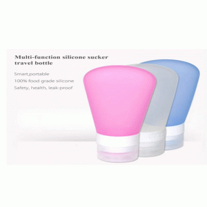 Buidéil taistil leachtacha silicone