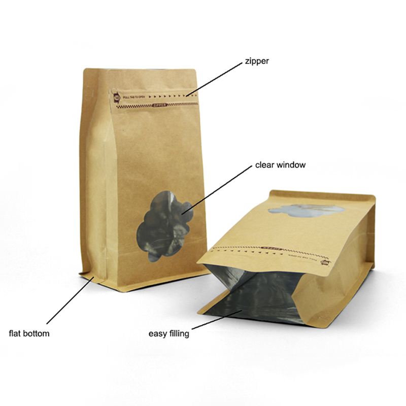 bonn bun-árasán bloc bun kraft taobh páipéar gusset mála plaisteach le pouch bosca pouch mála pacáistiú bun bun