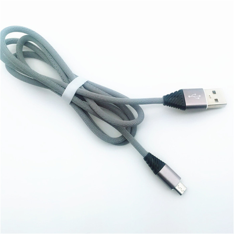 Cotton KPS-1004CB Micrimhilseach Chustaim fíodóireacht 1m 2.2a muirear tapa cábla micrea usb do android