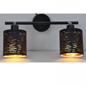 féach solas-2LT le scáth fabraice gearrtha léasair