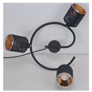 féach solas 3LT le scáth fabraice gearrtha léasair