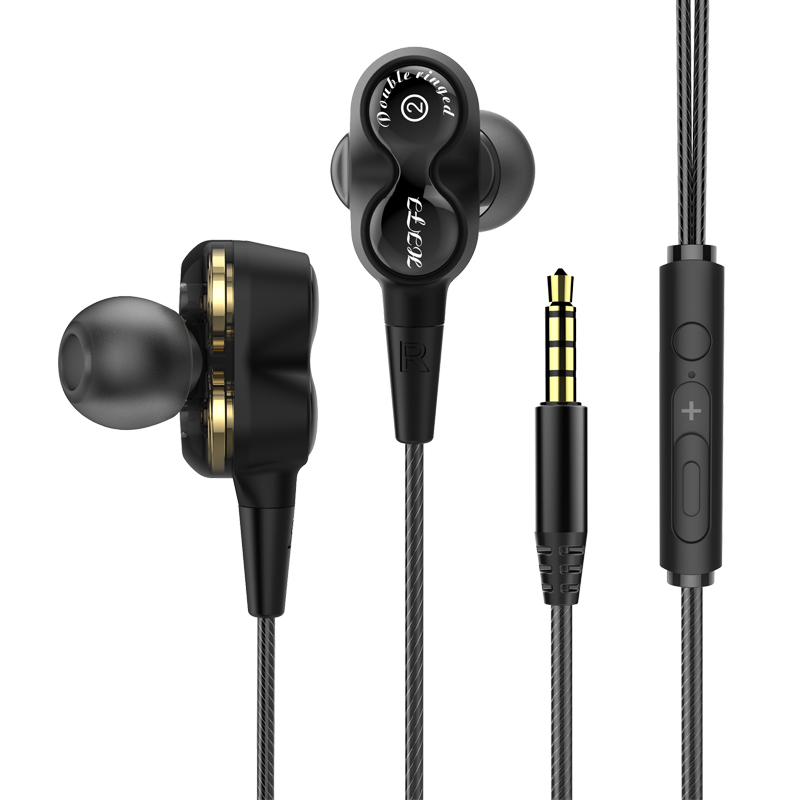 2019 Nua Tiománaí Dea-Dhréacht-Steirió Dord-Dhomhain Hi-Fi Cluaise Earphone Cluaise I -18