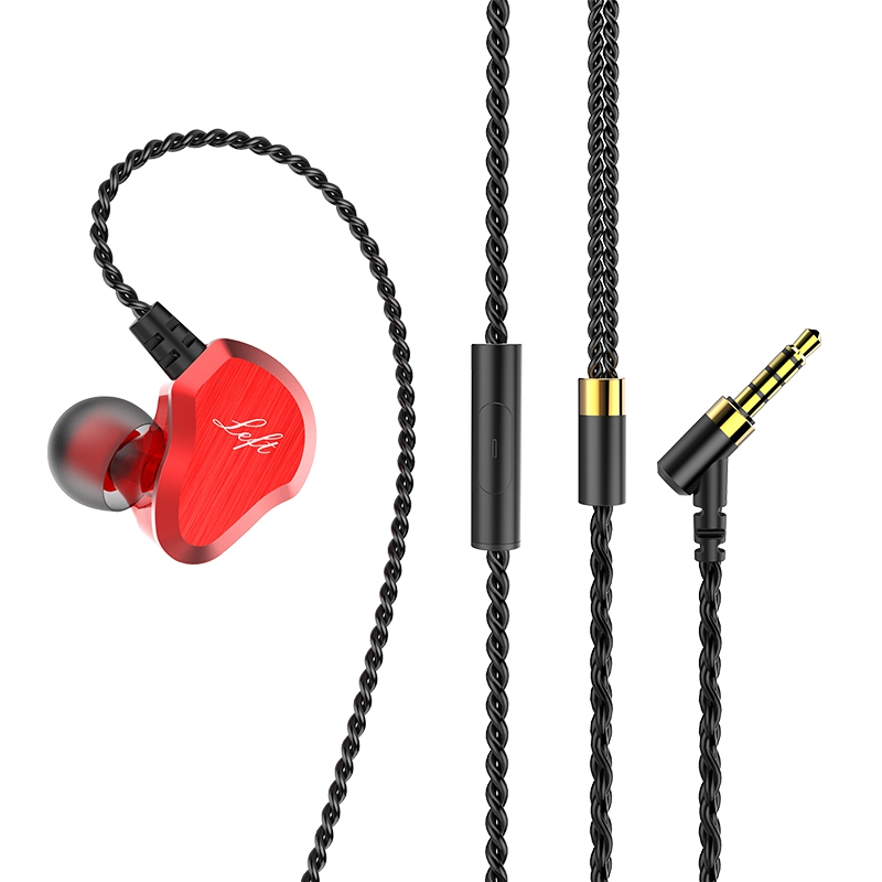 Cainteoir Rannóige Minicíochta Nua Rannán Tiománaí Stereo Fuaim Cháilíochta HiFi Earhook Wired Earphone