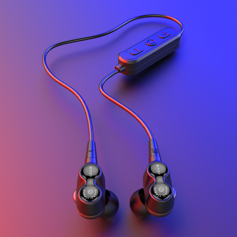 Spórt Nua Dé Dinimiciúil Tiománaí Cáilíocht Fuaime Stereo HiFi Bluetooth Earphone Gan Sreang