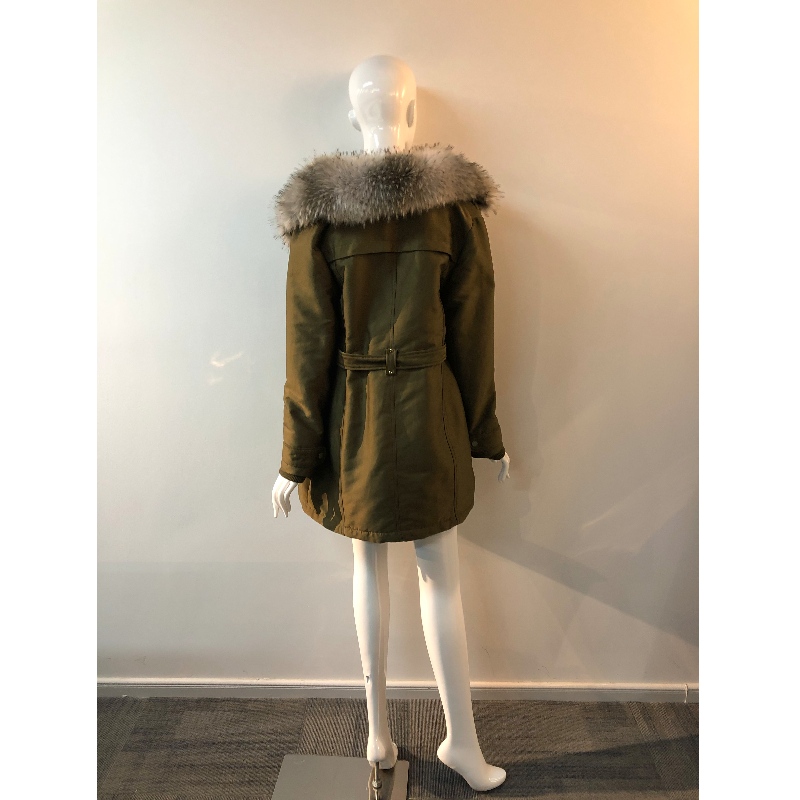 CÁR KHAKI LADIES 'FUR-COLLAR COST RLWPC0033