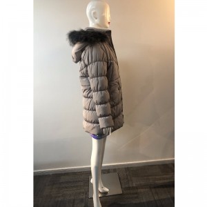 GRAY HOODED COAT RETPC0070