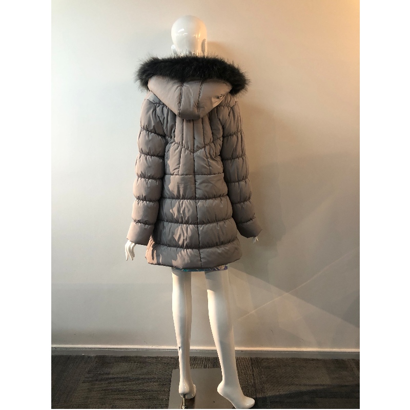 GRAY HOODED COAT RETPC0070