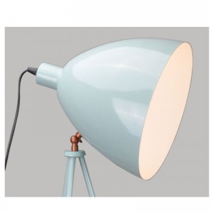 Lampa urláir Tripod le scáth miotail agus feidhm a choigeartú