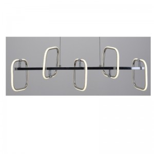 Lampa pendant faoi stiúir le stiall alúmanaim chearnaigh