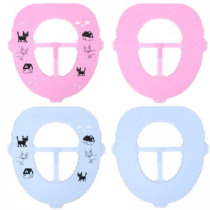 Pad suíochán leithris nua antibacterial silicone tí glanadh éasca uiscedhíonach taisteal fáinne suíocháin leithris iniompartha