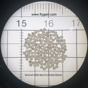 2019 Monaróir na Síne Micrimhilseogra Maighnéad Ring SmCo Beaga