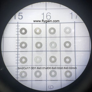 2019 Monaróir na Síne Micrimhilseogra Maighnéad Ring SmCo Beaga