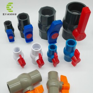 An comhla liathróid PVC-U Le haghaidh Uisce Dí