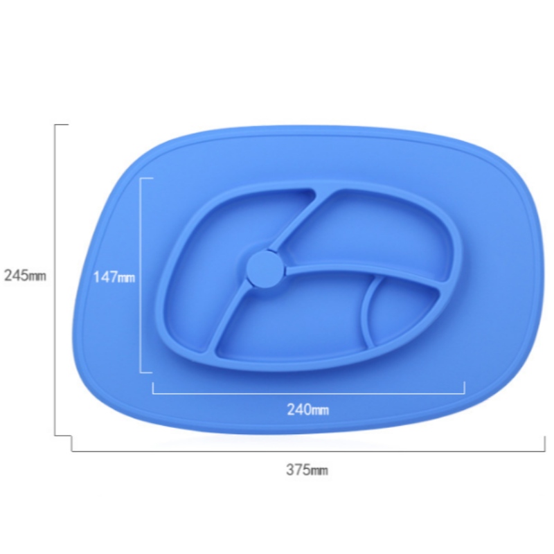 Pad béile silicone do leanaí cruthaitheach sa bhaile ag beathú earraí tráidire earraí boird trí shúchán ghrád bia FDA