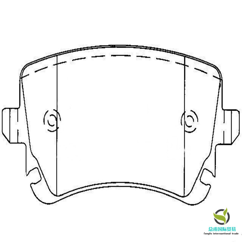 Pads coscáin (OE: 4B3 698 451, OE: 4B3 698 451 A)