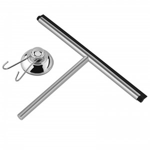 Mórdhíol Uirlisí Glanadh Teaghlaigh Ardchaighdeán Fuinneog Squeegee Shower Shower Uisce le Metal Hook