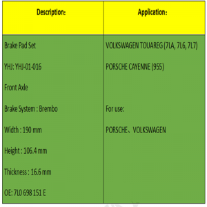 Pillíní coscáin (OE: 7L0698151E)