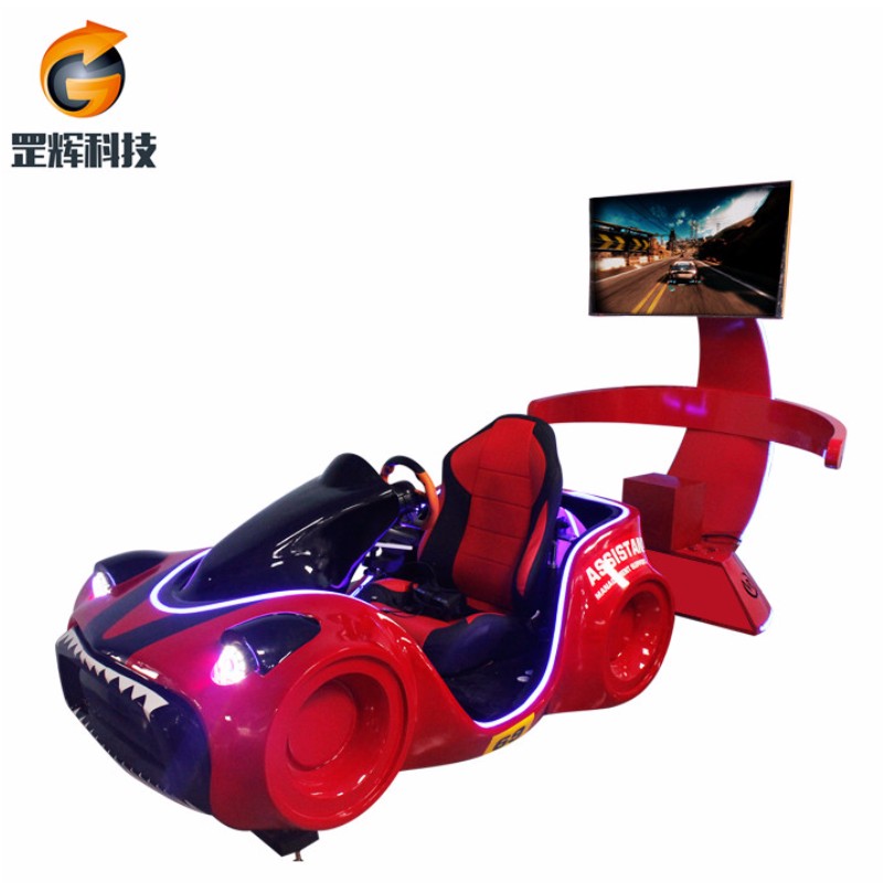 Rásaíocht Rásaíochta VR Machine Páirc téama díolachán domhanda trealamh rásaíochta trí-acra vr