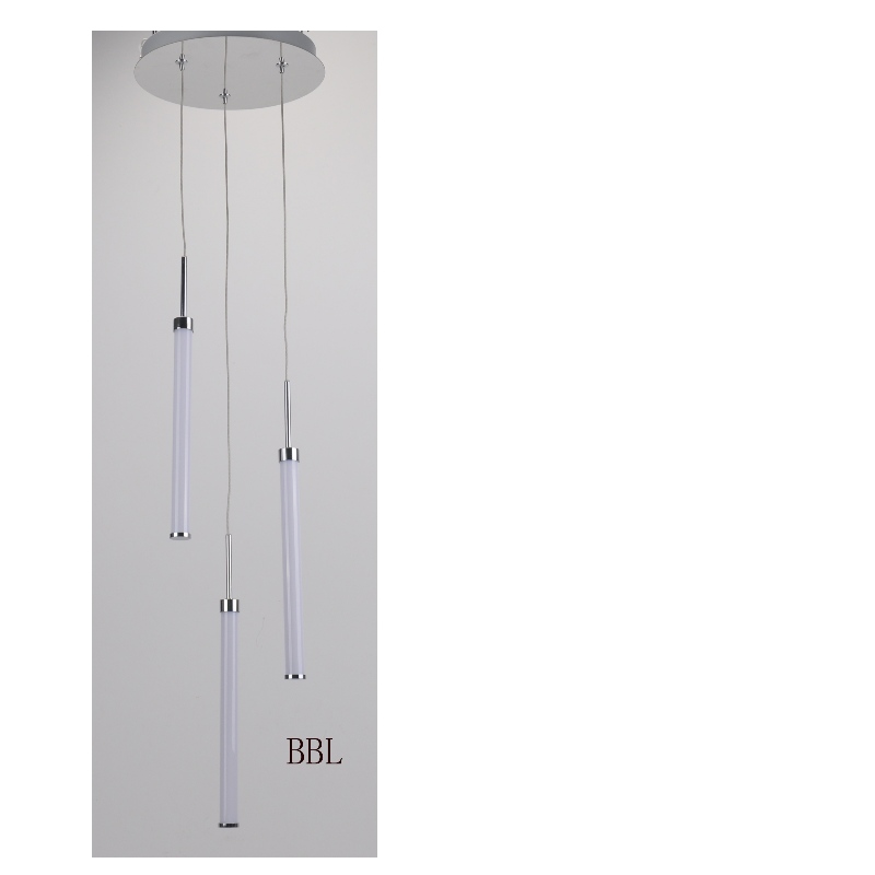 LED ripatsilamp 3pc akrüülsirge toruga