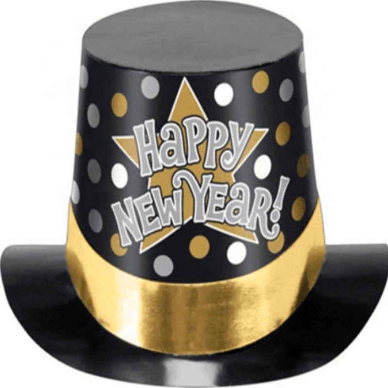 Kuum müük Partei dekoratsioon Plastiline sära paber Top Hat Hulgimüük