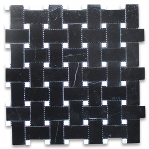 Tíl snasta mósáic Nero marquina 1x3 scadán scadán