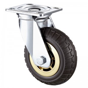 Dualgas Trom - Tithíocht plátáilte chrome le roth TPE Black11