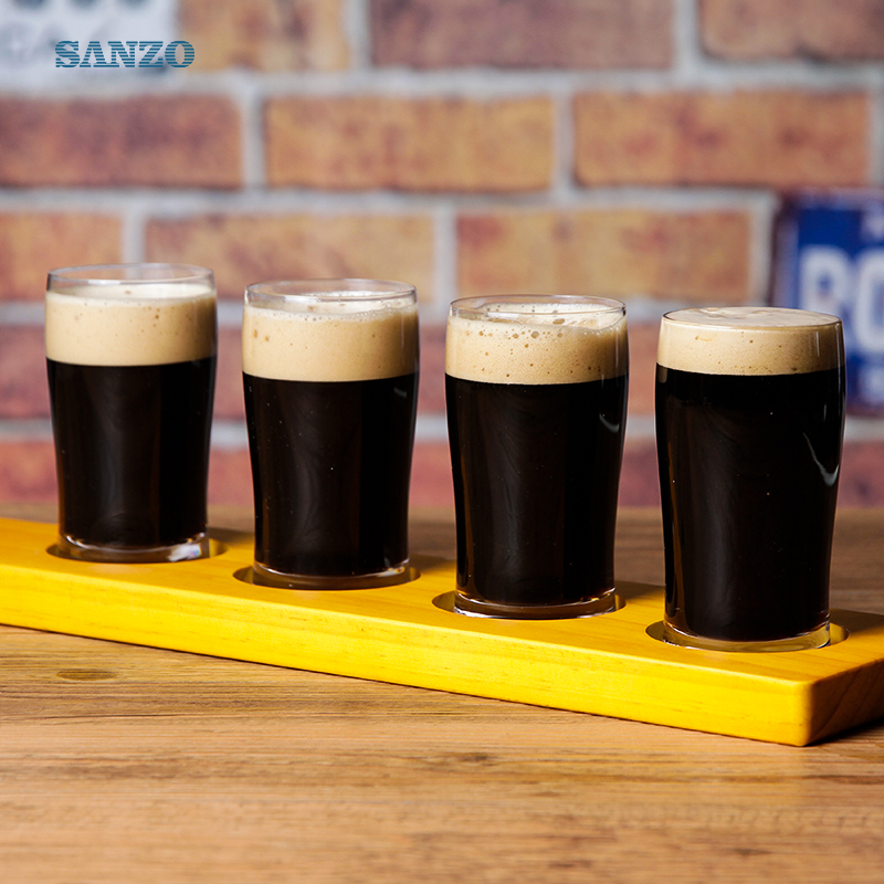 Sanzo 7 Oz Mini Beer Mug Customize Print Lógó Beoir Gloine Péineáilte Gloine