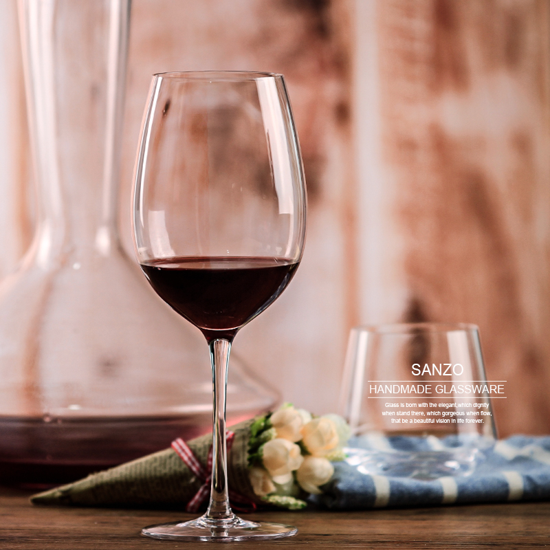 SanZO Aicrileach Floating Fíon Gloine Péinteáilte Lámh Gloiní Stemless Cupán Litrithe Fryted Handblown