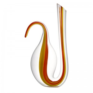 Sanzo táirgí nua blown láimhe lámh-saor in aisce criostail fíon dearg carafe decanter gloine le haghaidh bronntanais