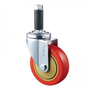 Dualgas Meánach - Tithíocht plátáilte chrome le roth Orange TPE16