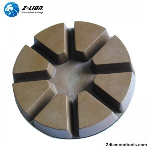 Pads diamaint crua roisín hibrideach roisín ZL-16A 3 le haghaidh coincréite