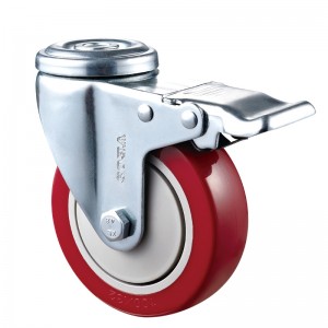 Dualgas Meánach - Tithíocht plátáilte chrome le roth dearg DPEand TPE