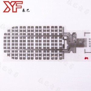Líne teasa carbóin Tá an líne charbóin airgid téite le friotaíocht ard in aghaidh rem
