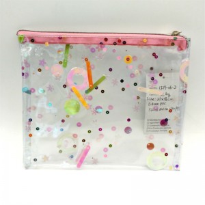 PVC glitter kosmeetikakott