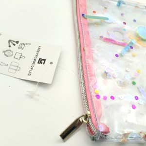 PVC glitter kosmeetikakott