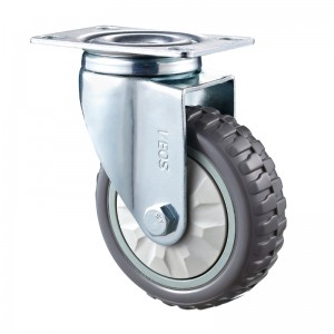 Dualgas Meánach - Tithíocht plátáilte chrome le roth liath Diamand TPE