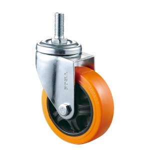 Dualgas Meánach - Tithíocht plátáilte chrome le roth Orange TPE17