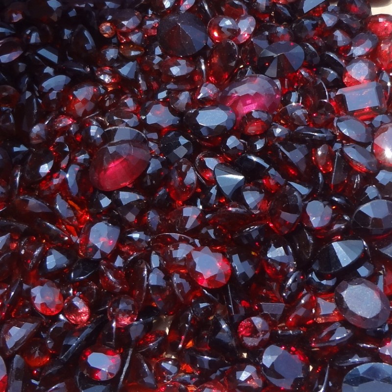 Saor in Aisce íoslódáil Féach ar Jewelry bainise Garnet dearg Ruby necklace banphrionsa pendant criostail