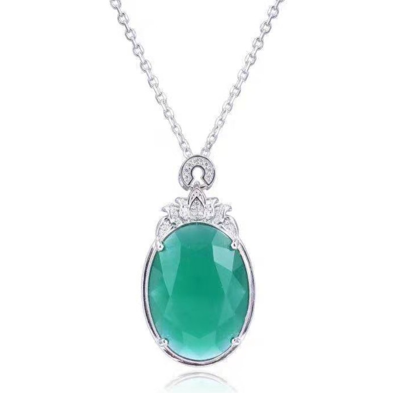 925 muince siogairlín airgid sterling 925 jade gemstone mná muince