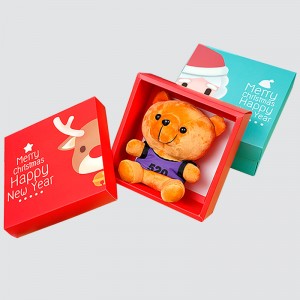 Bosca Bronntanais Cartúin Saoire na Nollag agus na Bliana Nua