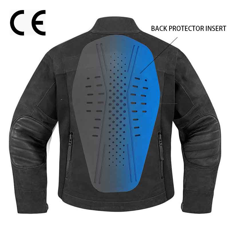 Sár-Spórt Tionchar Ionsúite Jacket Ar Ais Protector Cuir isteach Pad Le Teastas CE (ACF)