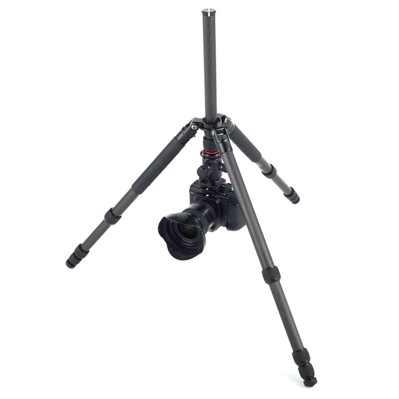 Kingjoy K3208 Sraith Taistil Tripod Carbóin Fiber le Ceann Ball QH20