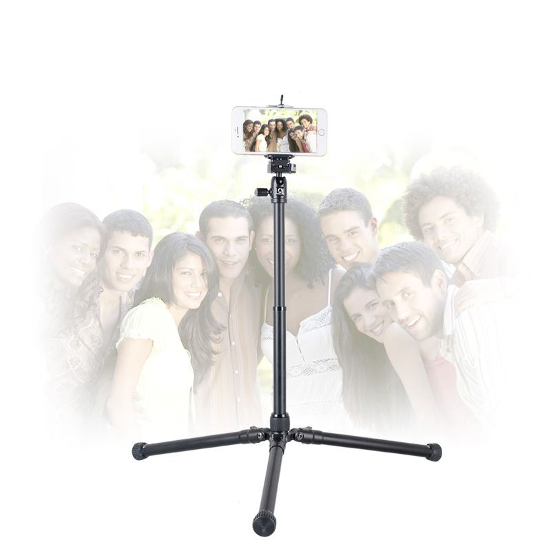 Alúmanam Kingjoy P056 CNC meaisín grianghraf foldable ceamaraí Tripod do lámhach selfie