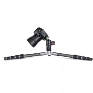 Triple Tripod Snáithín Carbóin Ríoga A81 le ceann T11 Ball Próifíl Íseal