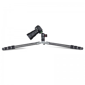 Tripod Carbóin Fiber Charbóin A82 le A10 Próifíl Ball Íseal Próifíl T11