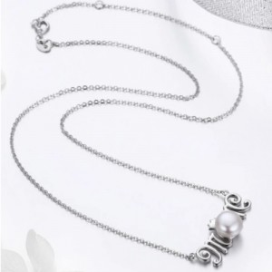 Necklace Memorized do pendant Pearl mháthair 925 necklace litir airgid sterling